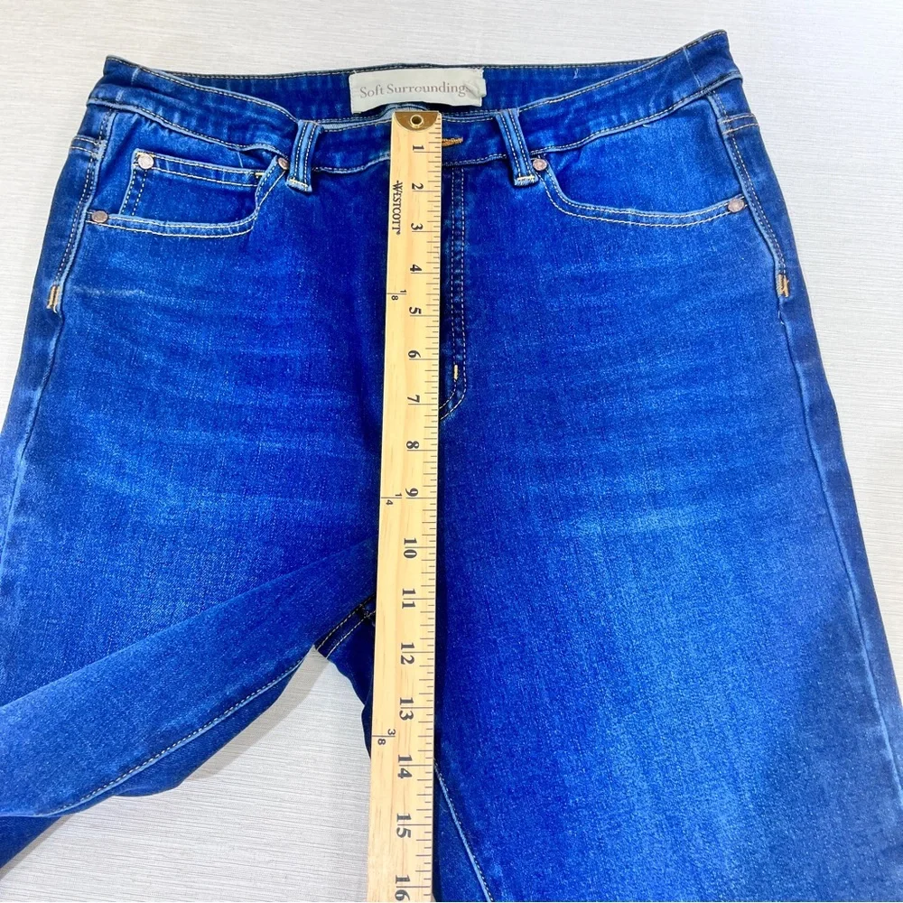 SOFT SURROUNDINGS High Rise Slim Jeans Sz 12
